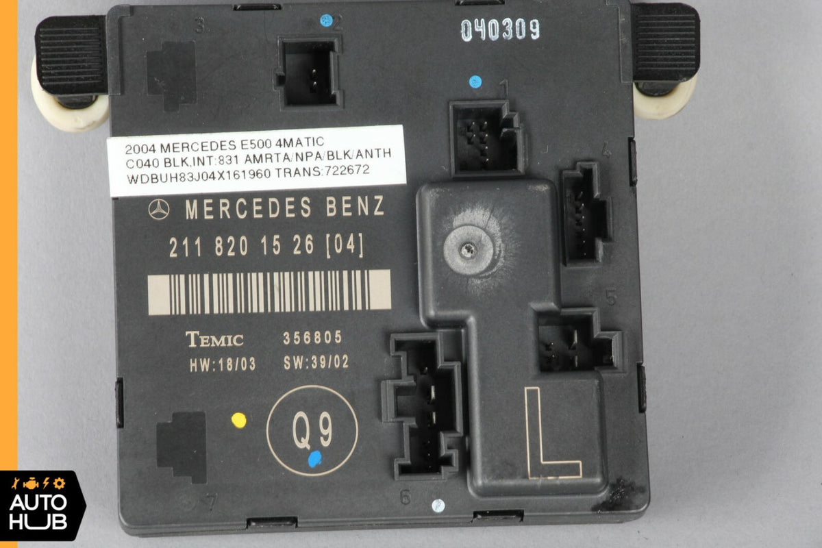 03-06 Mercedes W211 E320 E350 E500 Door Control Module Rear Left 2118201526 OEM - photo 2