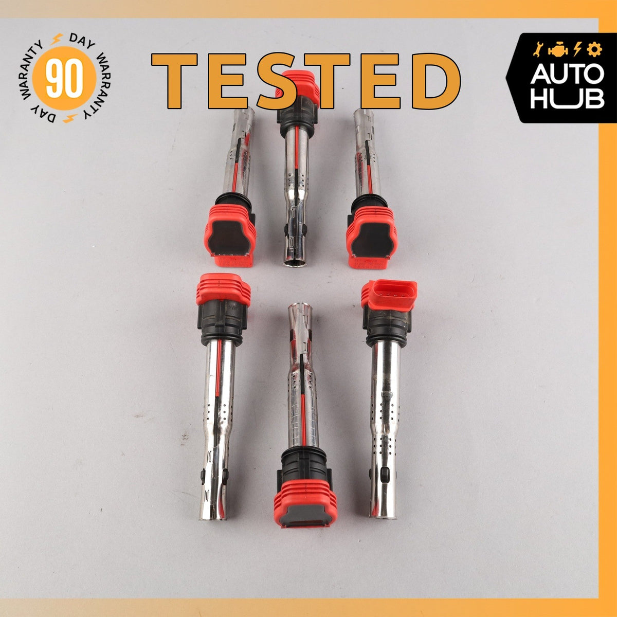 10-16 Audi B8 S4 A4 Engine Motor Starter Ignition Coil Coils Set OEM - photo 1
