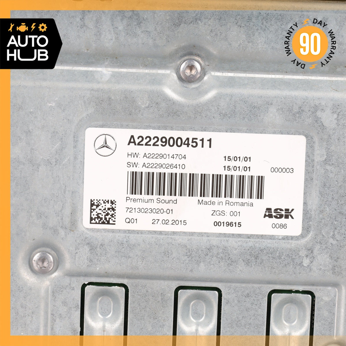 14-17 Mercedes W205 С300 S550 Burmester ASK Sound Amplifier Assembly OEM - photo 9