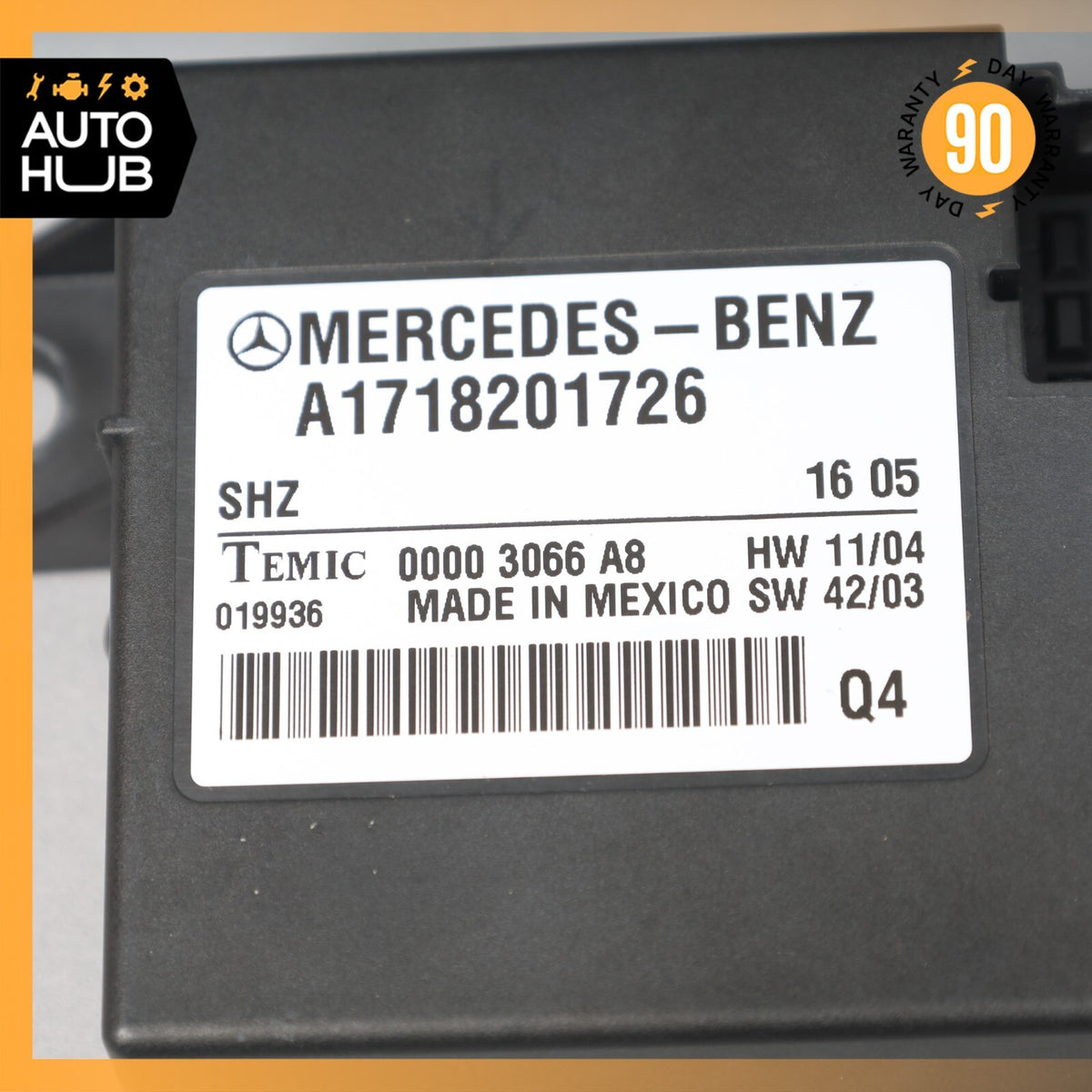 05-11 Mercedes R171 SLK55 SLK350 Heating Heated Seat Seats Control Module OEM - photo 8