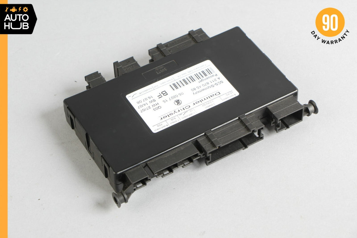 03-12 Mercedes W211 E63 CLS550 Front Right Seat Control Module 2118704585 OEM - photo 2