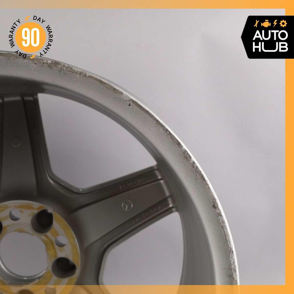 Mercedes W211 E350 E55 CLS55 AMG 9 x 18 18" Rear Wheel Rim 2114016702 OEM - photo 11