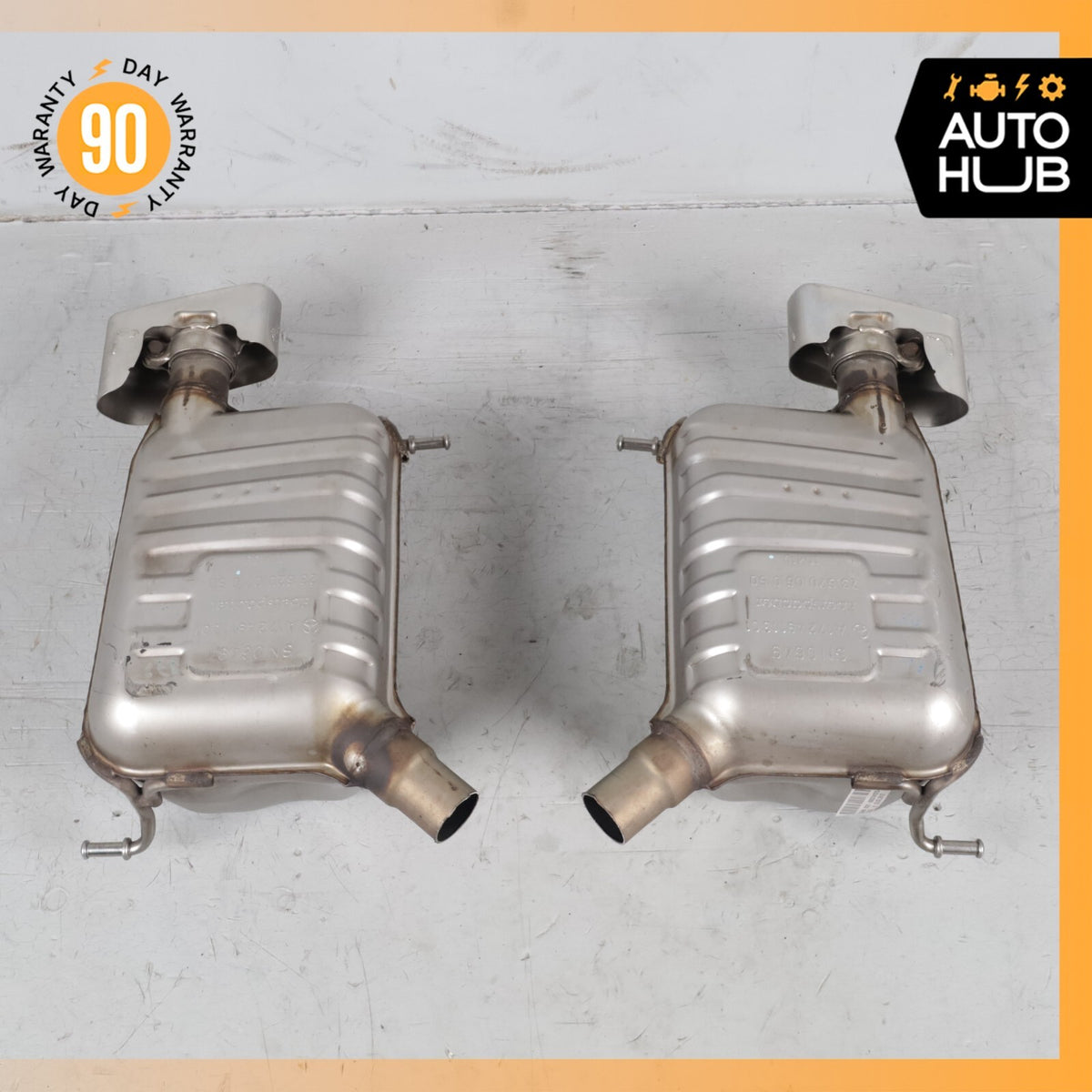 12-16 Mercedes R172 SLK350 M276 Exhaust Muffler Mufflers Right And Left OEM 30k - photo 9