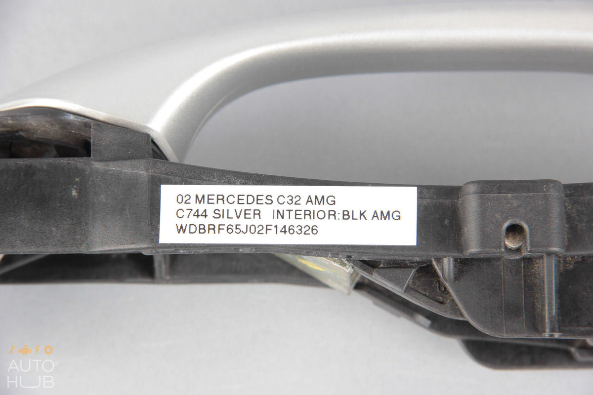 01-04 Mercedes W203 C230 C320 C350 Front Right Exterior Door Handle Silver OEM - photo 10