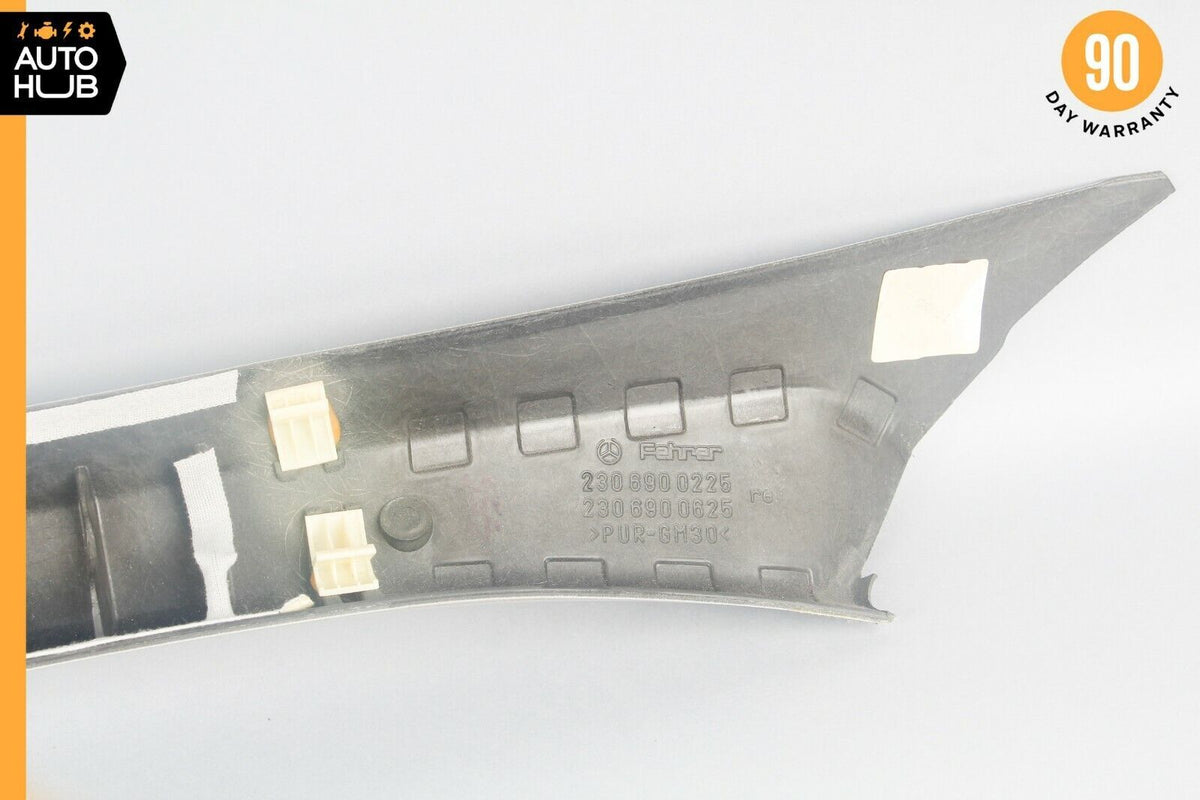 07-12 Mercedes R230 SL550 SL55 Front Right Interior Trim Panel A Pillar Gray OEM - photo 10