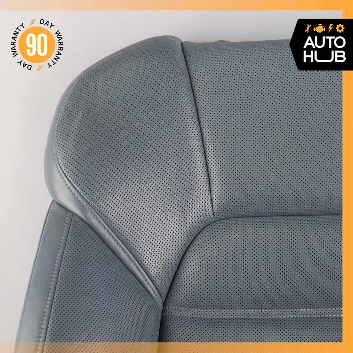 11-18 Porsche Cayenne 958 Front Left Seat Upper Cushion Leather Blue OEM - photo 2