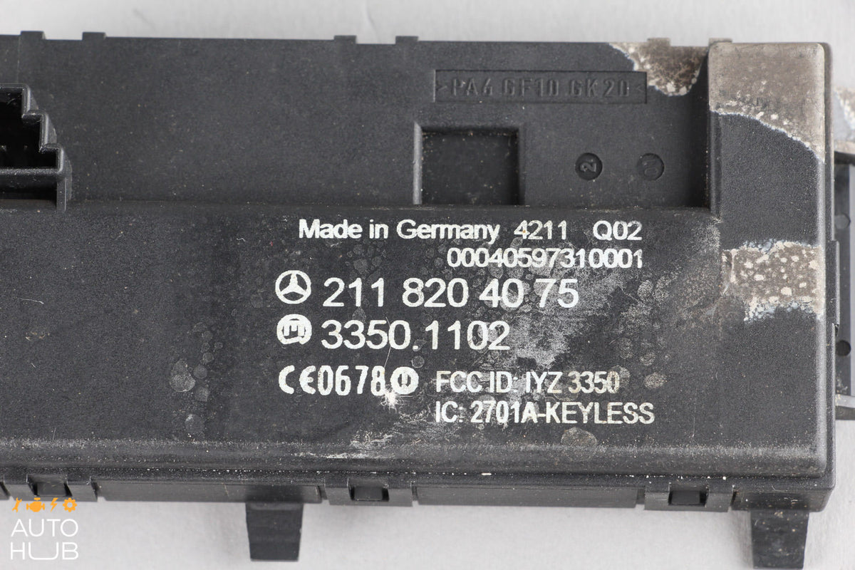03-11 Mercedes W211 E55 AMG CLS500 Keyless Go Control Module 2118204075 OEM - photo 7