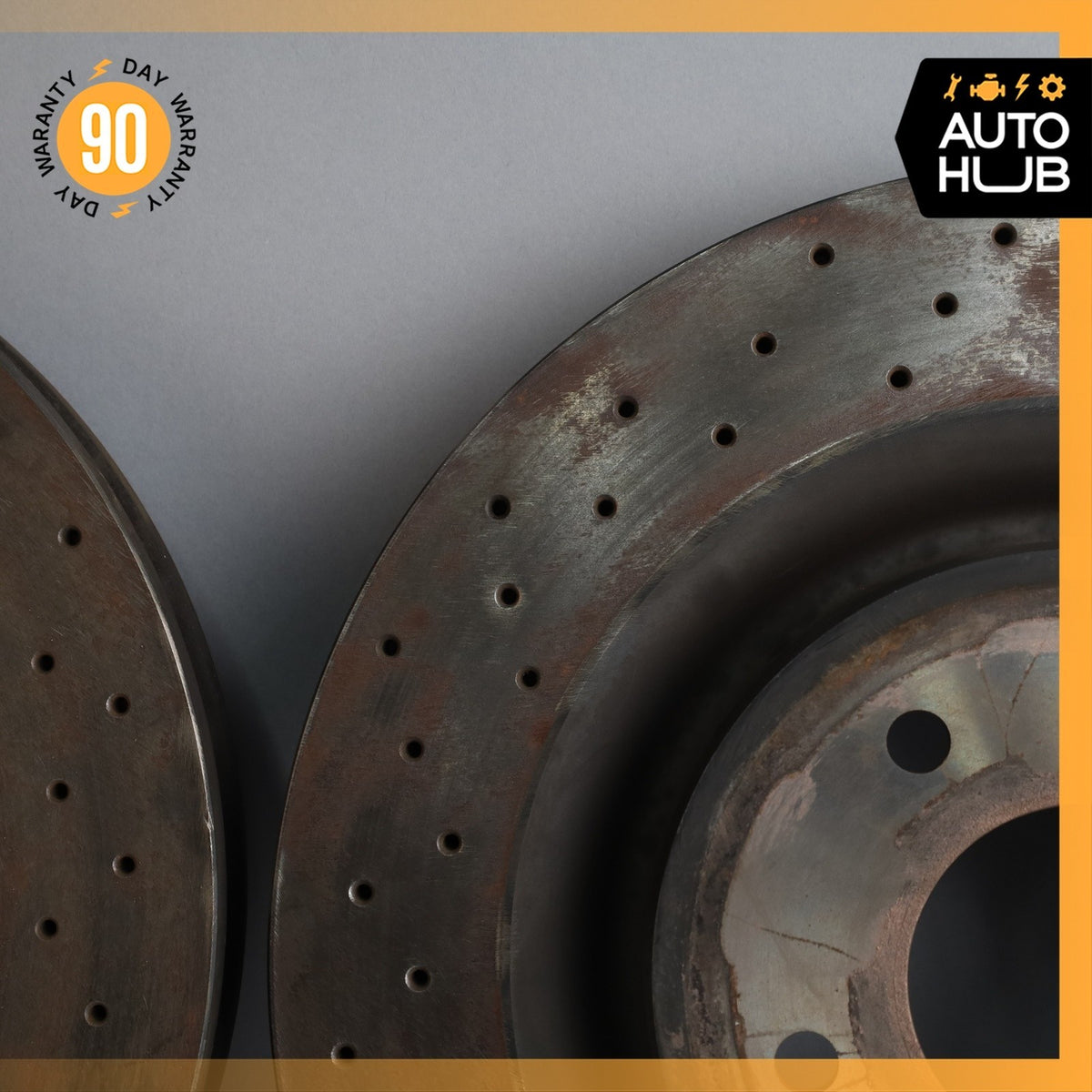 00-04 Aston Martin DB7 Front Brake Rotors Disc Left & Right Set OEM 38k - photo 8