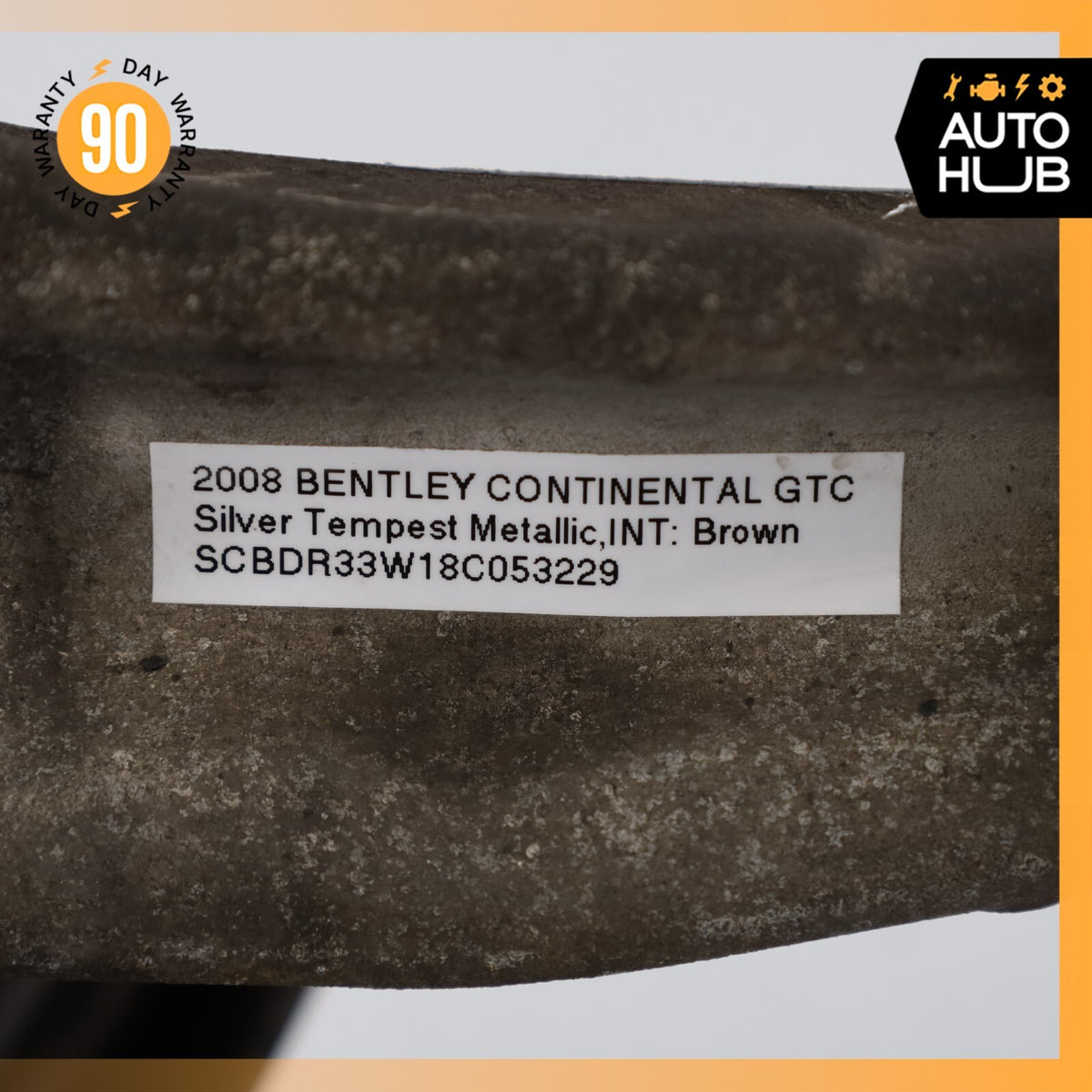 07-11 Bentley Continental GTC Rear Right Side Spindle Knuckle Hub OEM 46k - photo 11