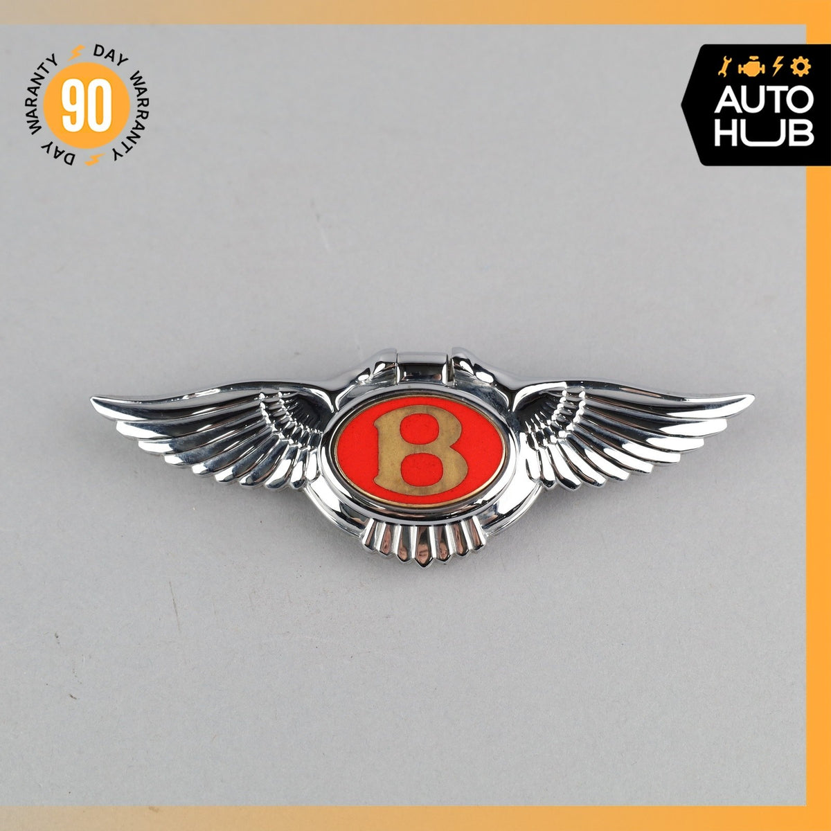 00-02 Bentley Arnage Trunk Lid Unlock Release Handle Emblem OEM 42k - photo 2