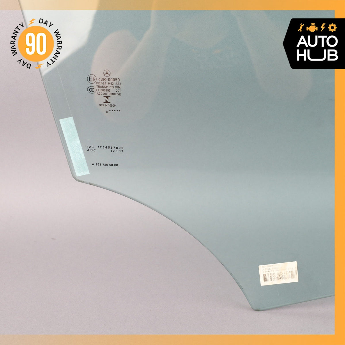 16-22 Mercedes X253 GLC300 Front Right Side Door Window Glass OEM - photo 4