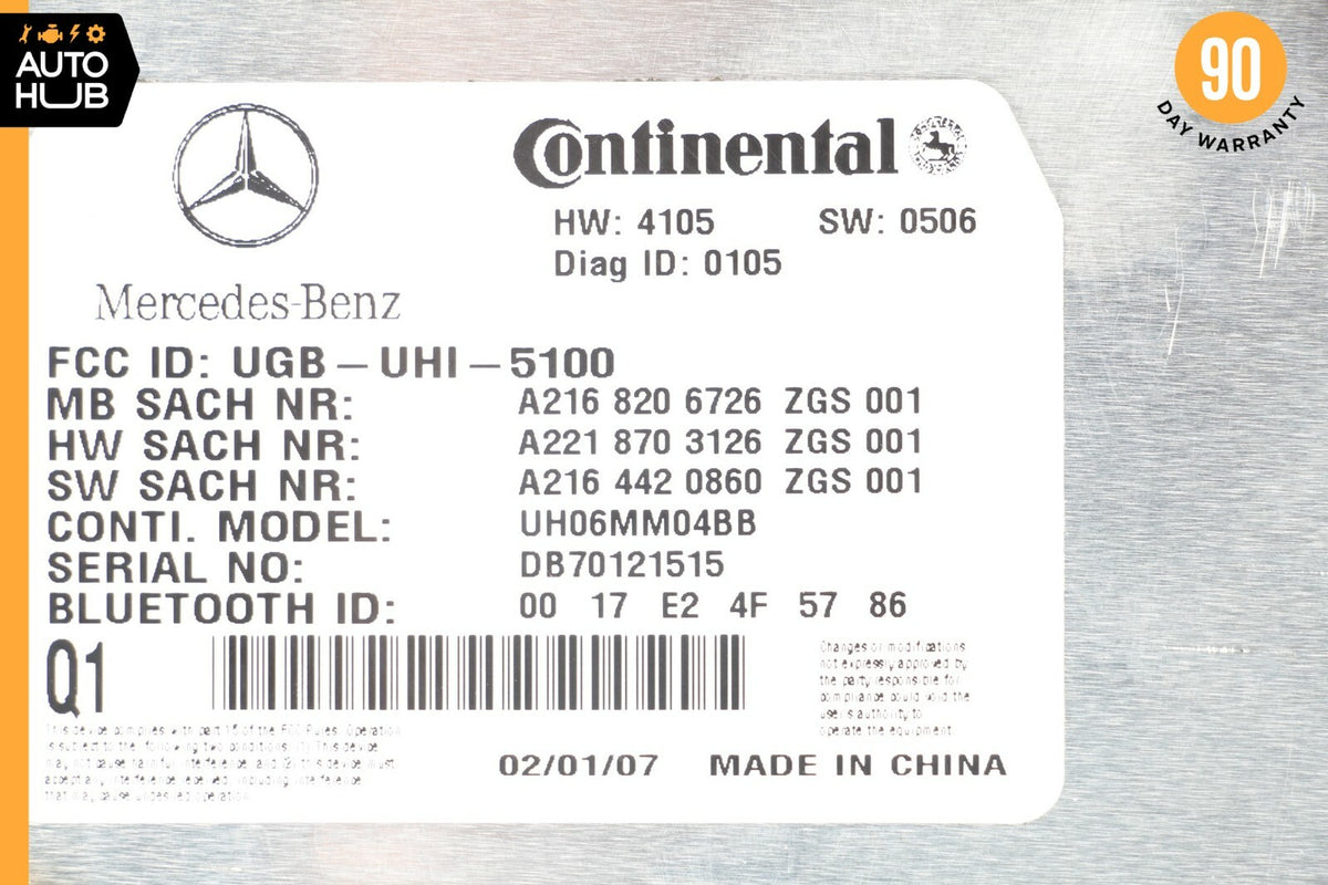 07-10 Mercedes W216 CL550 S550 CL600 Bluetooth Communication Module OEM - photo 7