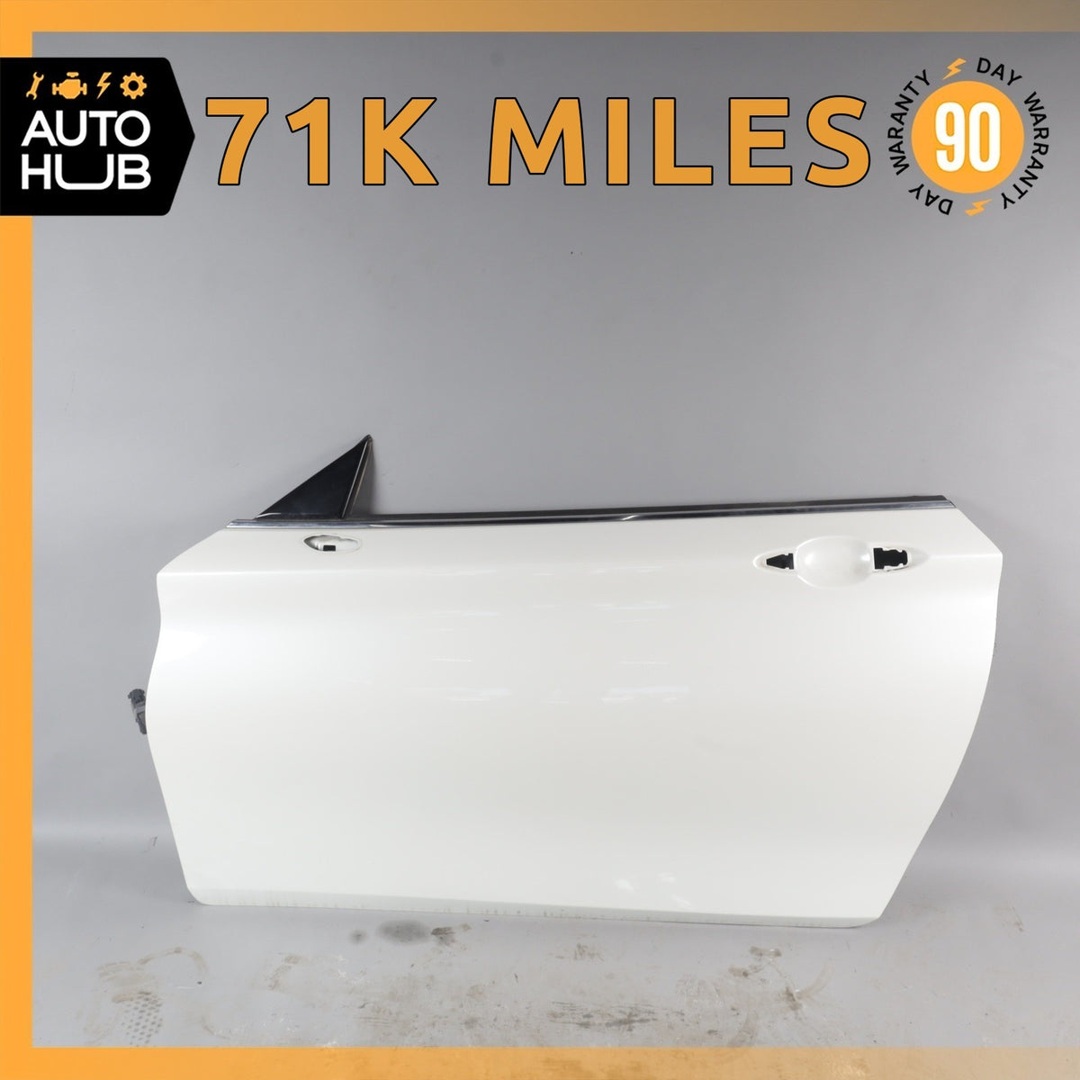 17-22 Infiniti Q60 Left Driver Side Door Shell Frame Panel White OEM 71k - photo 1