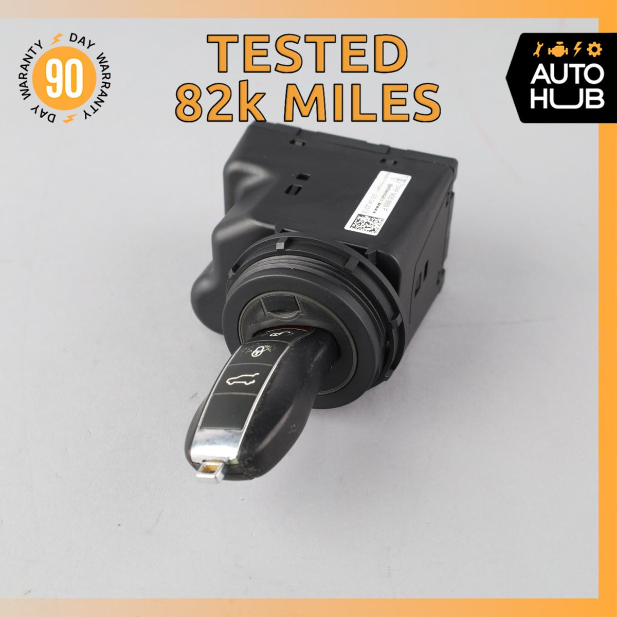 11-18 Porsche Cayenne 958 GTS Start Ignition Switch Module w/ Key OEM 82k - photo 1