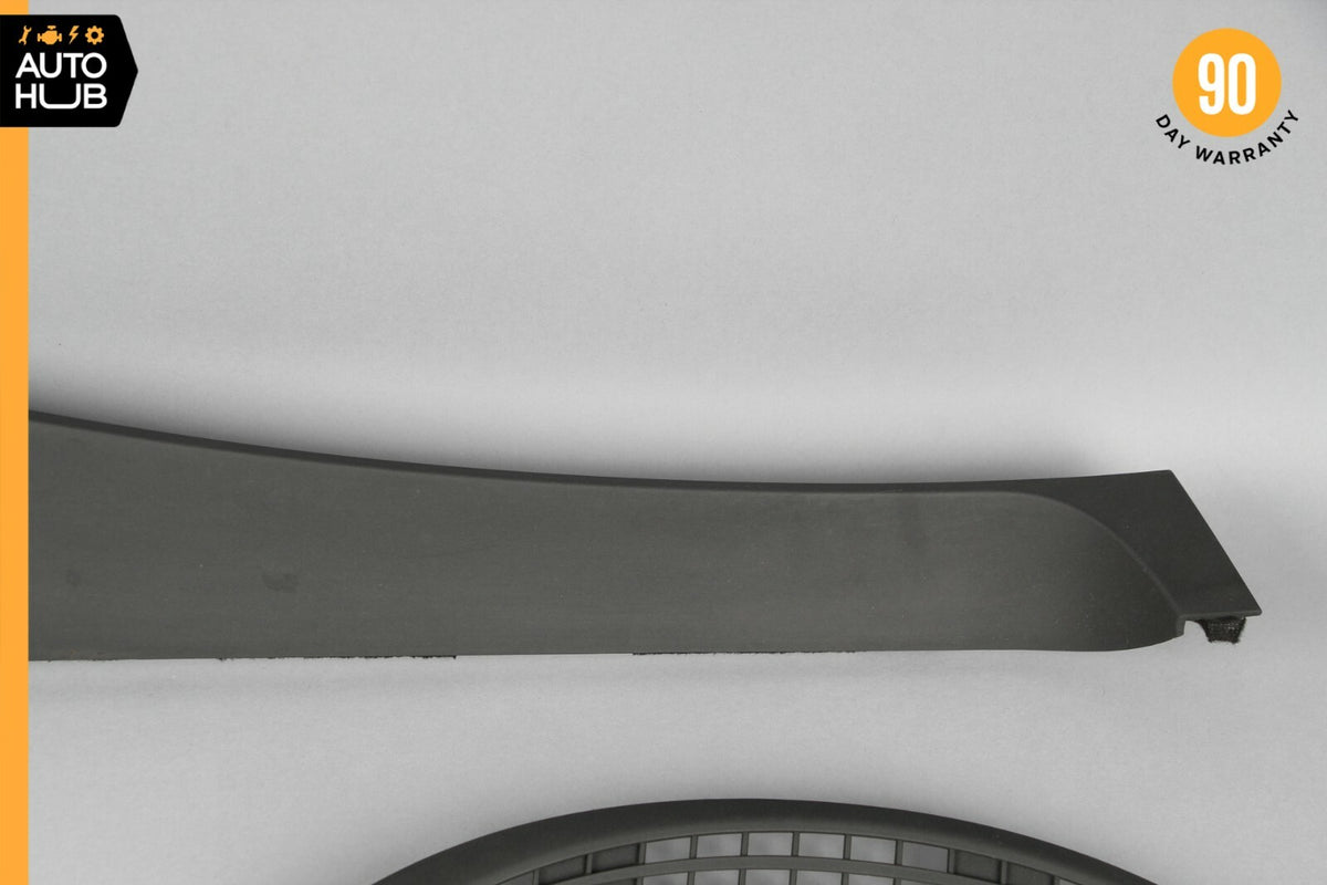 07-13 Mercedes W221 S550 S400 Dashboard Air Vent Trim Panel Cover Set Black OEM - photo 3