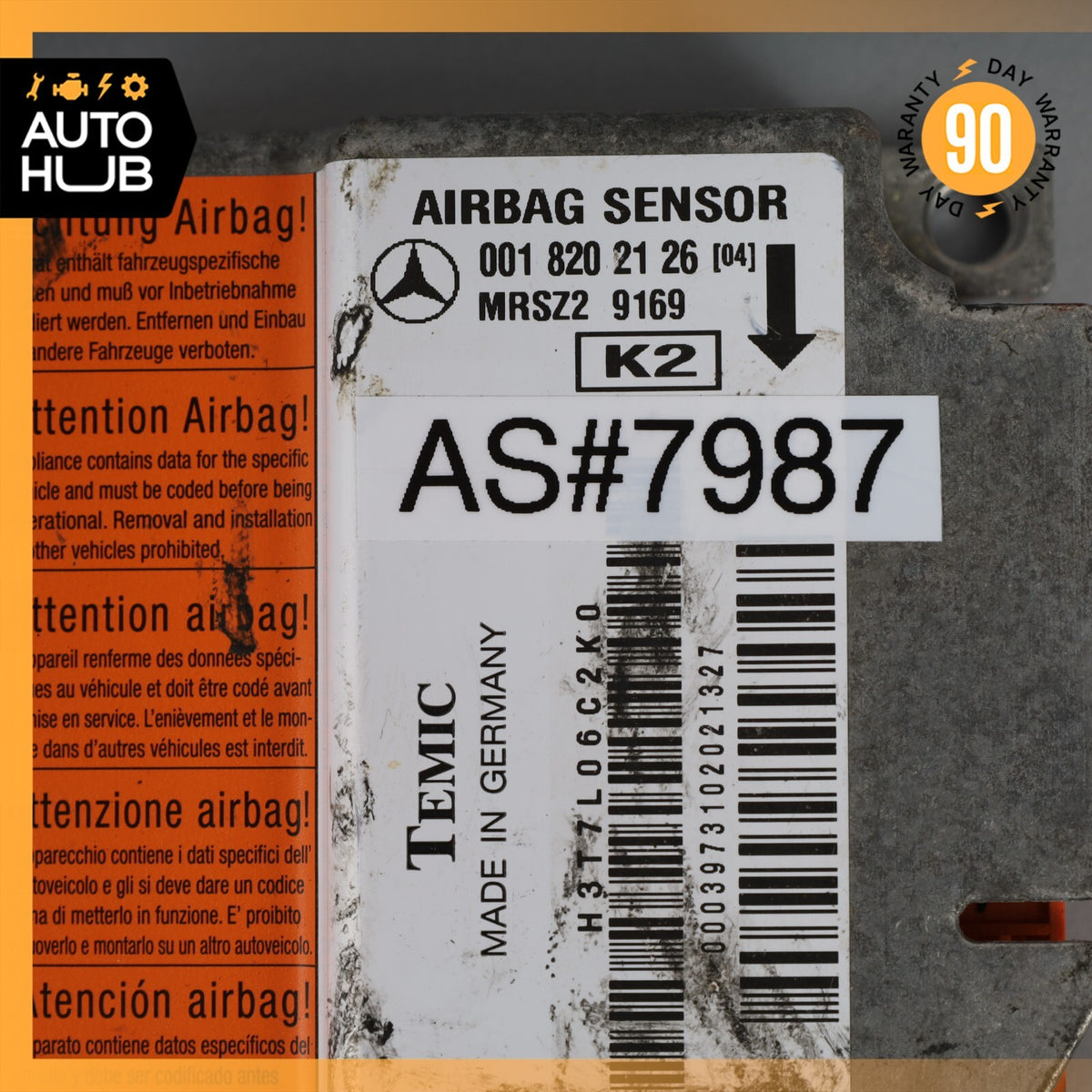 96-02 Mercedes R129 SL320 E420 Airbag Air Bag Sensor SRS Control Module OEM - photo 6