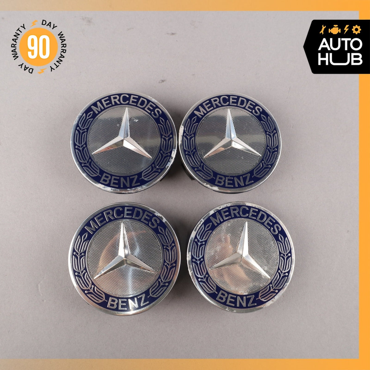 Mercedes R171 SLK350 Wheel Center Cap Cover Set of 4 1714000025 OEM - photo 1