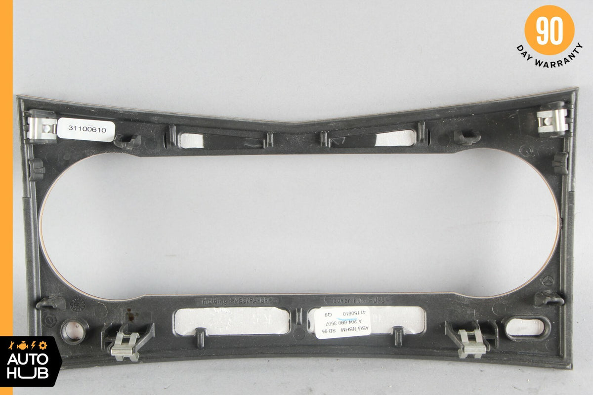 08-14 Mercedes W204 C350 C300 AC A/C Climate Control Switch Trim Bezel Wood OEM - photo 6