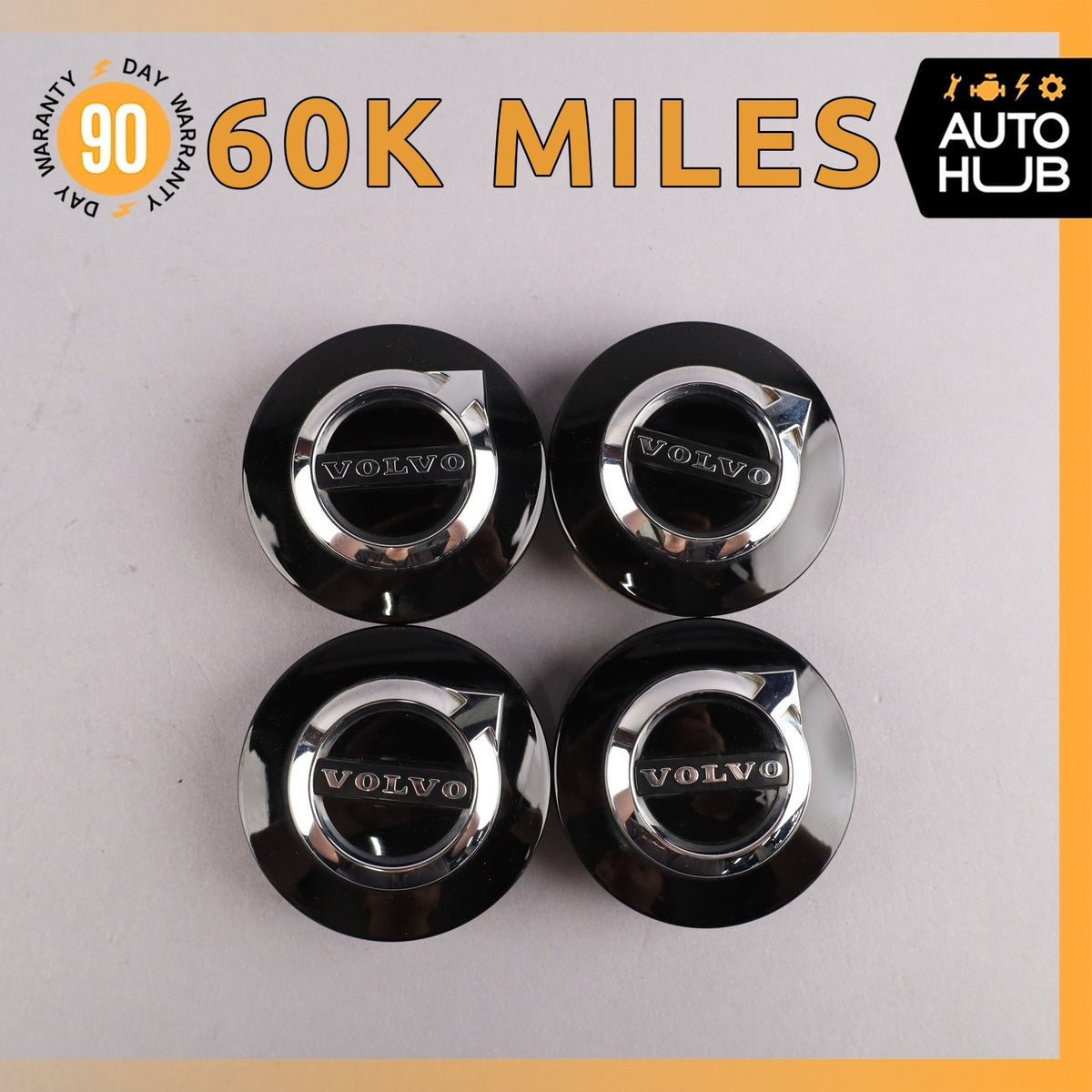 Volvo S60 Center Wheel Cap Set 32243631 OEM - photo 1