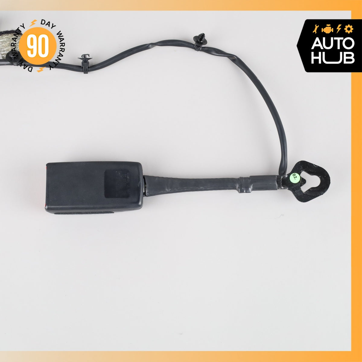 11-18 Porsche Cayenne 958 Front Right Side Seat Belt Buckle Black OEM - photo 4