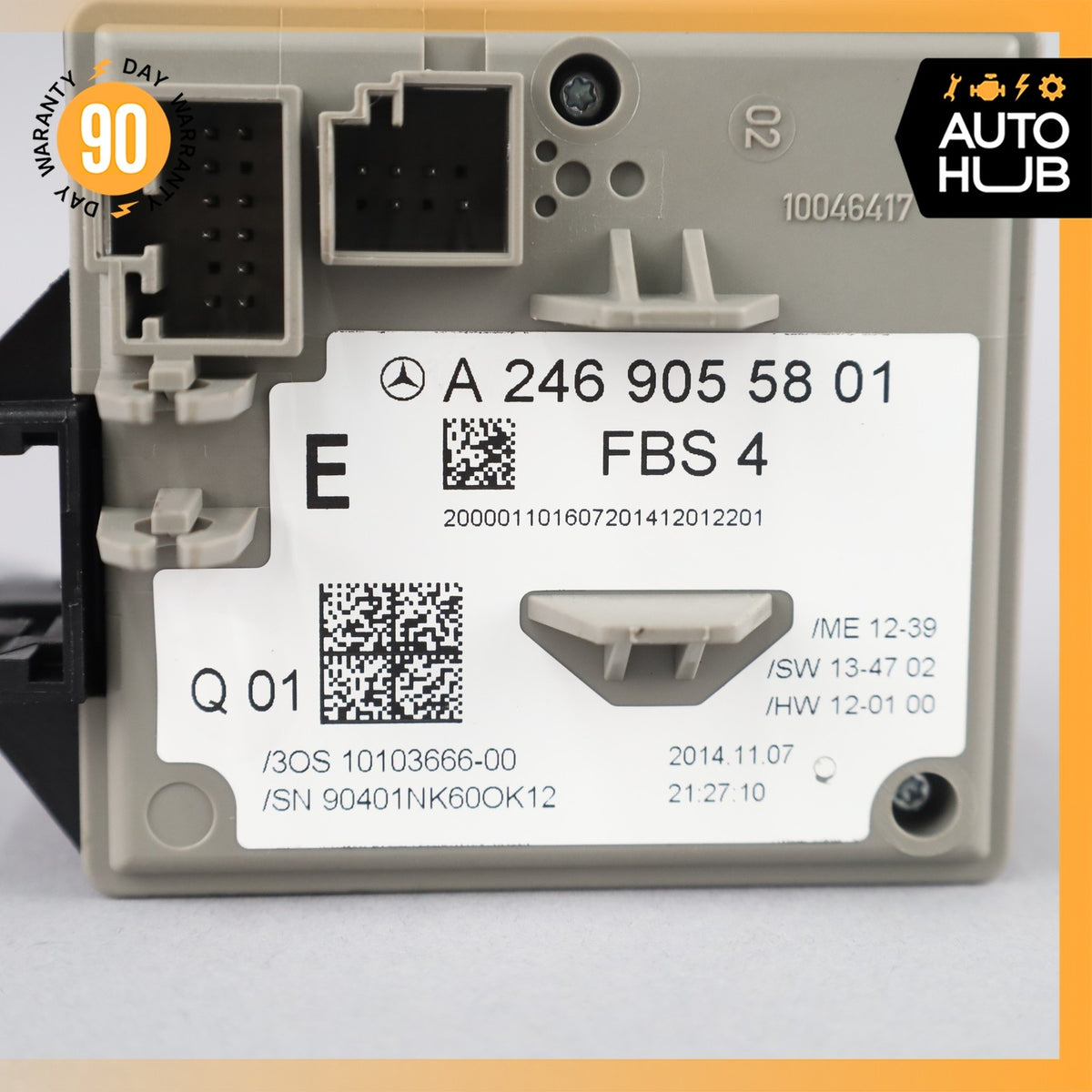 14-17 Mercedes W117 CLA250 GLA250 B250e Ignition Switch Module w/Key OEM - photo 13