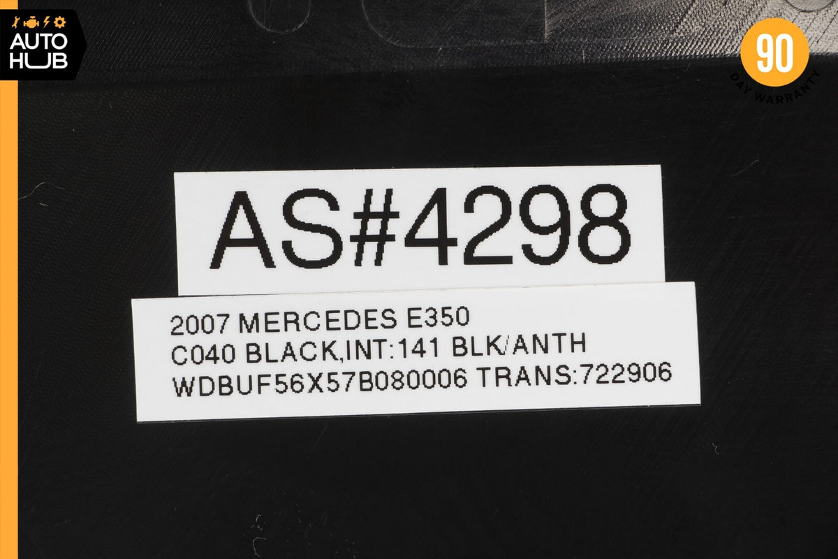 07-09 Mercedes W211 E350 E550 Right Side Dashboard Trim Cover Panel Black OEM - photo 12