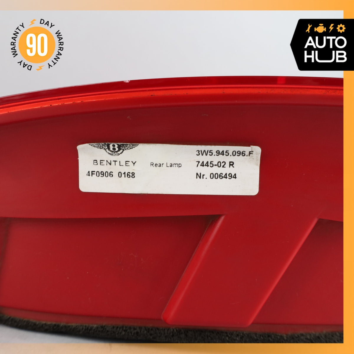 06-13 Bentley Continental Flying Spur Right Side Tail Light Lamp OEM 53k - photo 15