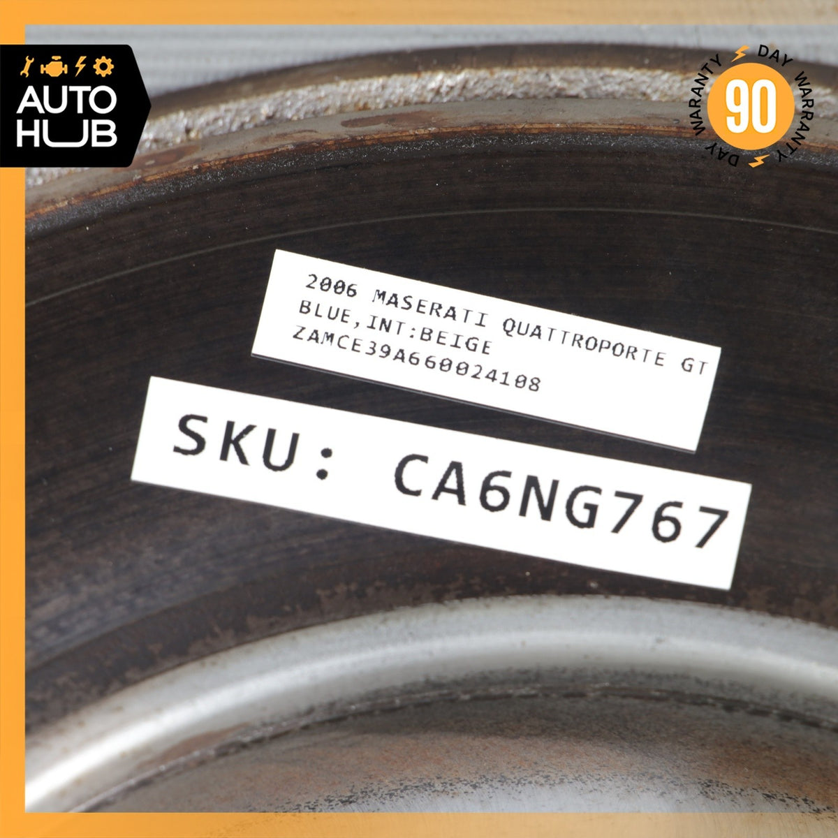 04-06 Maserati Quattroporte M139 Rear Brake Rotors Disc Left & Right Set OEM 84k - photo 17