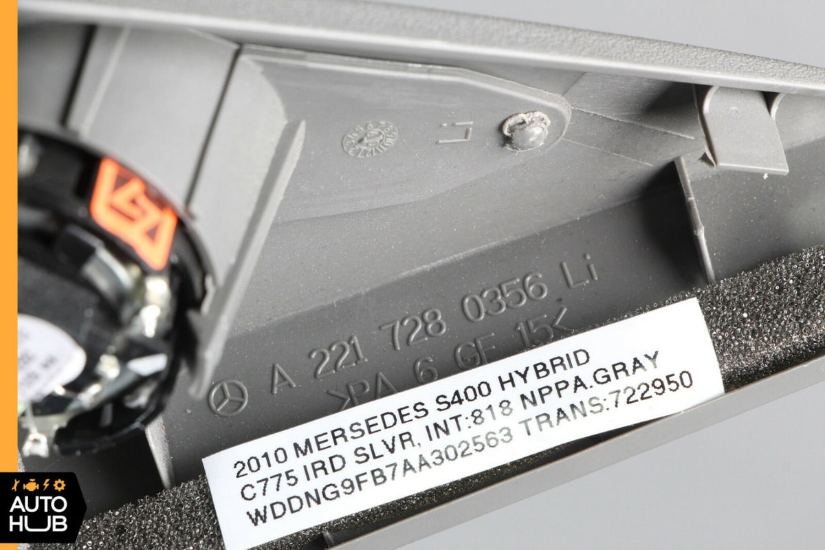 07-13 Mercedes W221 S400 S550 Door Corner Speaker Left Driver Gray 2217280356 - photo 9