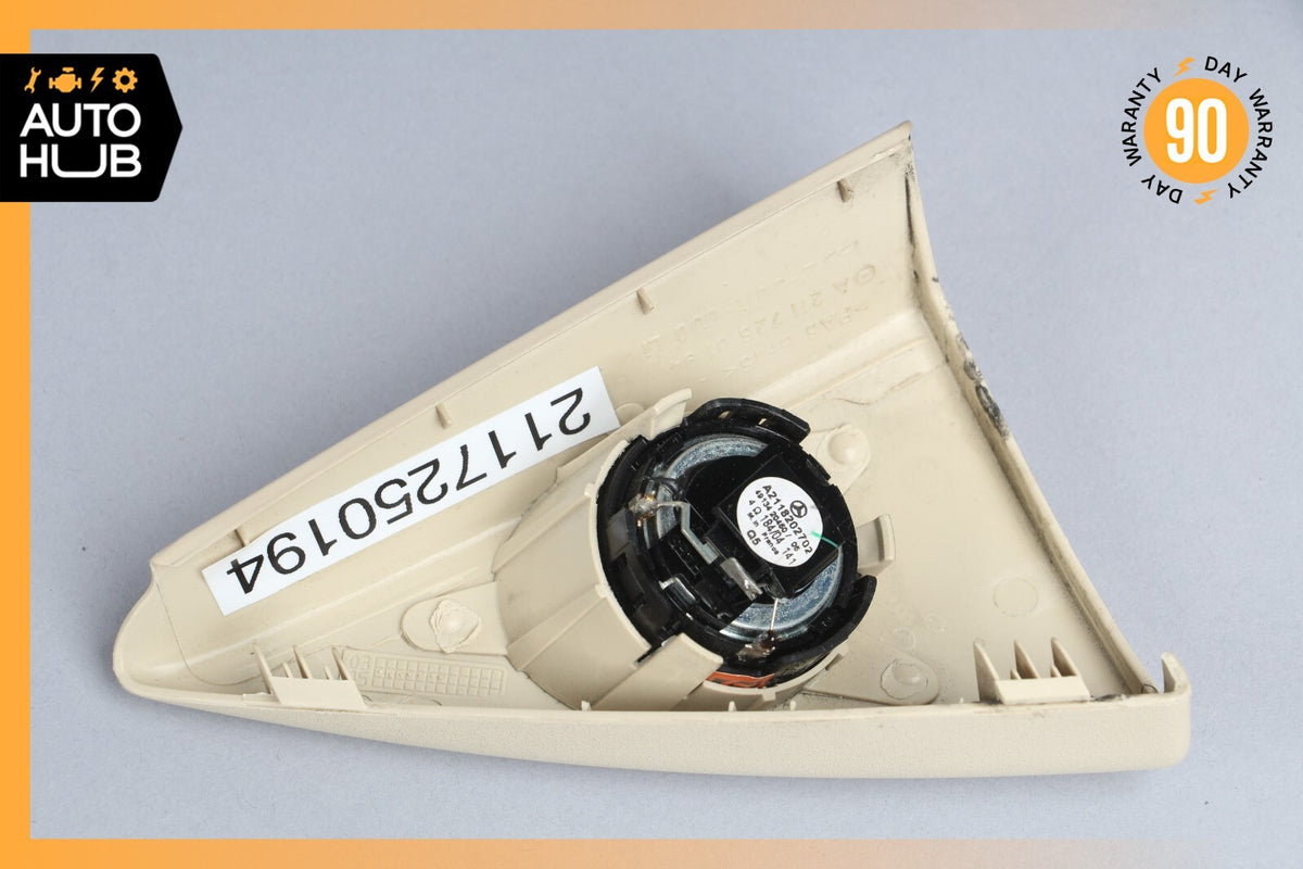 03-06 Mercedes W211 E500 E320 Tweeter Speaker Cover Left Driver Side Beige OEM - photo 8