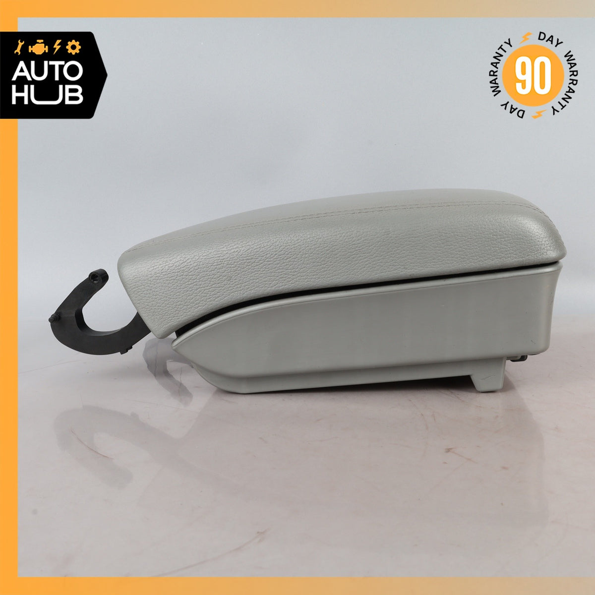 03-10 Porsche Cayenne 955 Front Center Console Armrest Arm Rest Leather Gray OEM - photo 14
