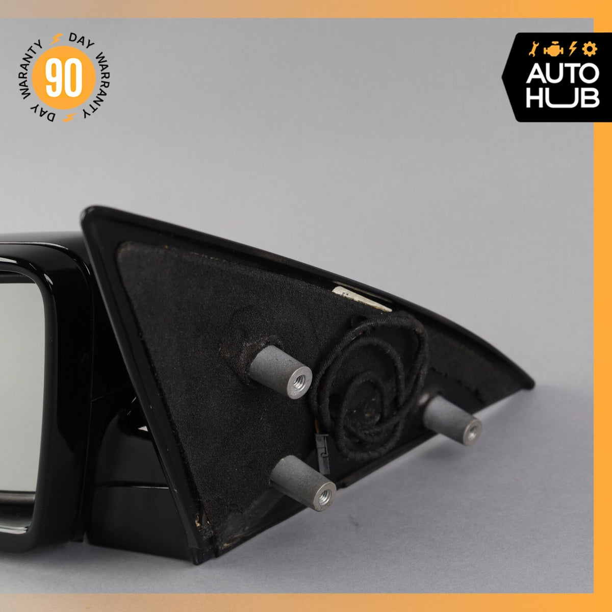 06-10 BMW E64 650i Left Driver Side Rear View Door Mirror Jet Black OEM 71k - photo 5