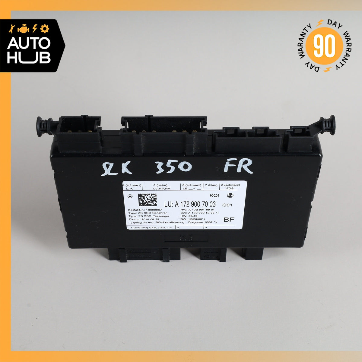 Mercedes R172 SLK250 E400 CLS550 C350 Seat Control Module Front Right Side OEM - photo 5