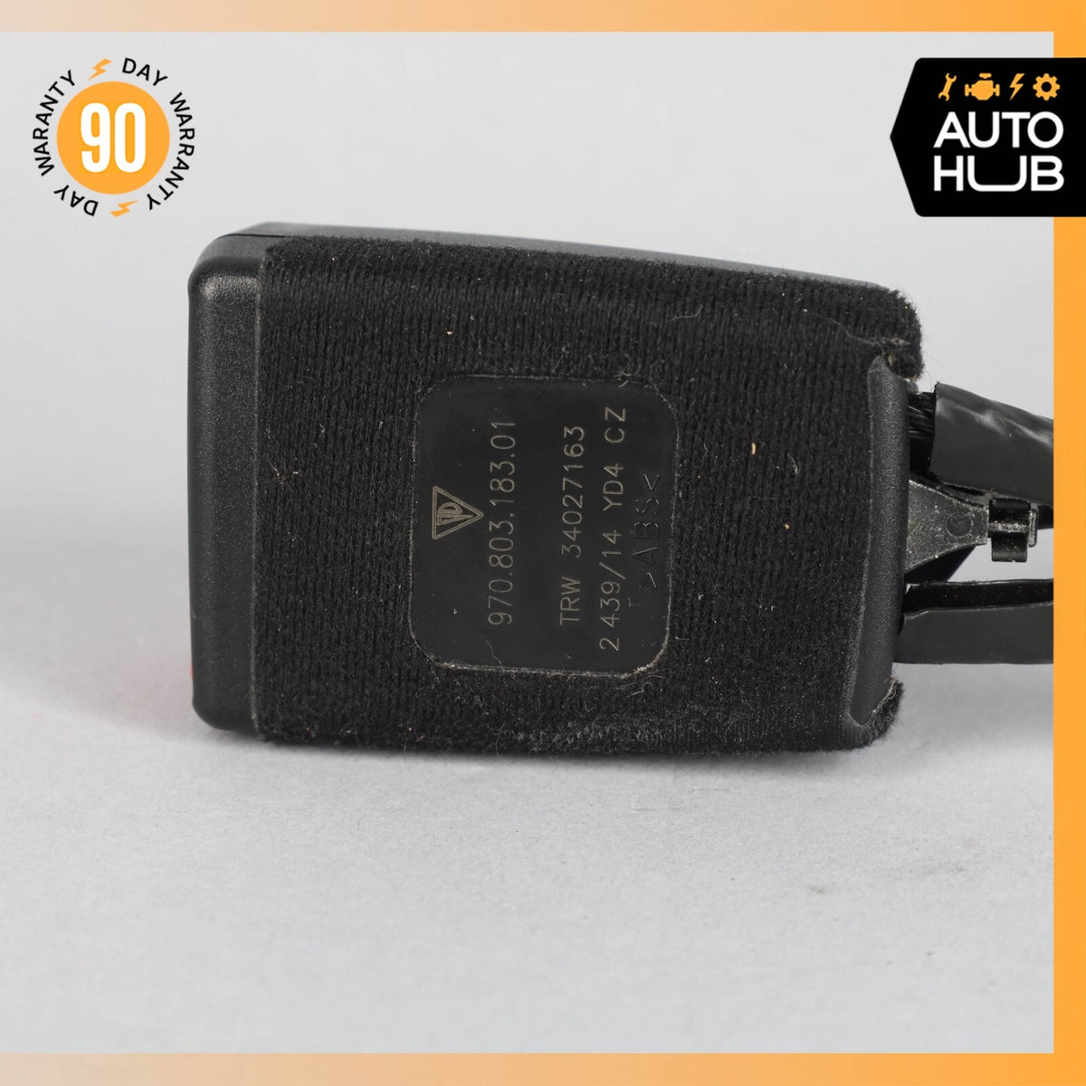 Porsche Panamera 970 Front Left Driver Side Seat Belt Buckle Black OEM - photo 8