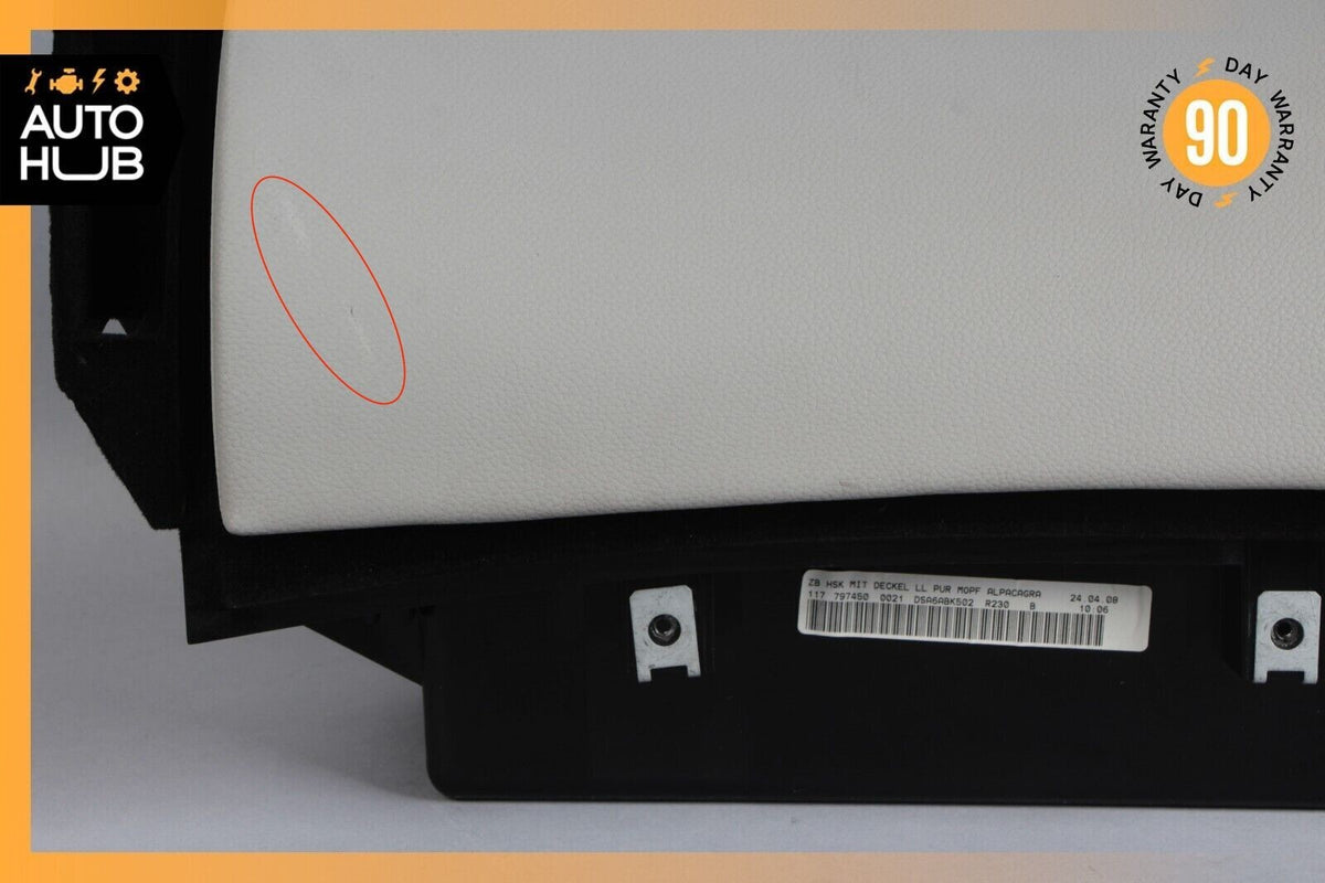 07-12 Mercedes R230 SL550 SL55 Dash Dashboard Glove Box Compartment Gray OEM - photo 4