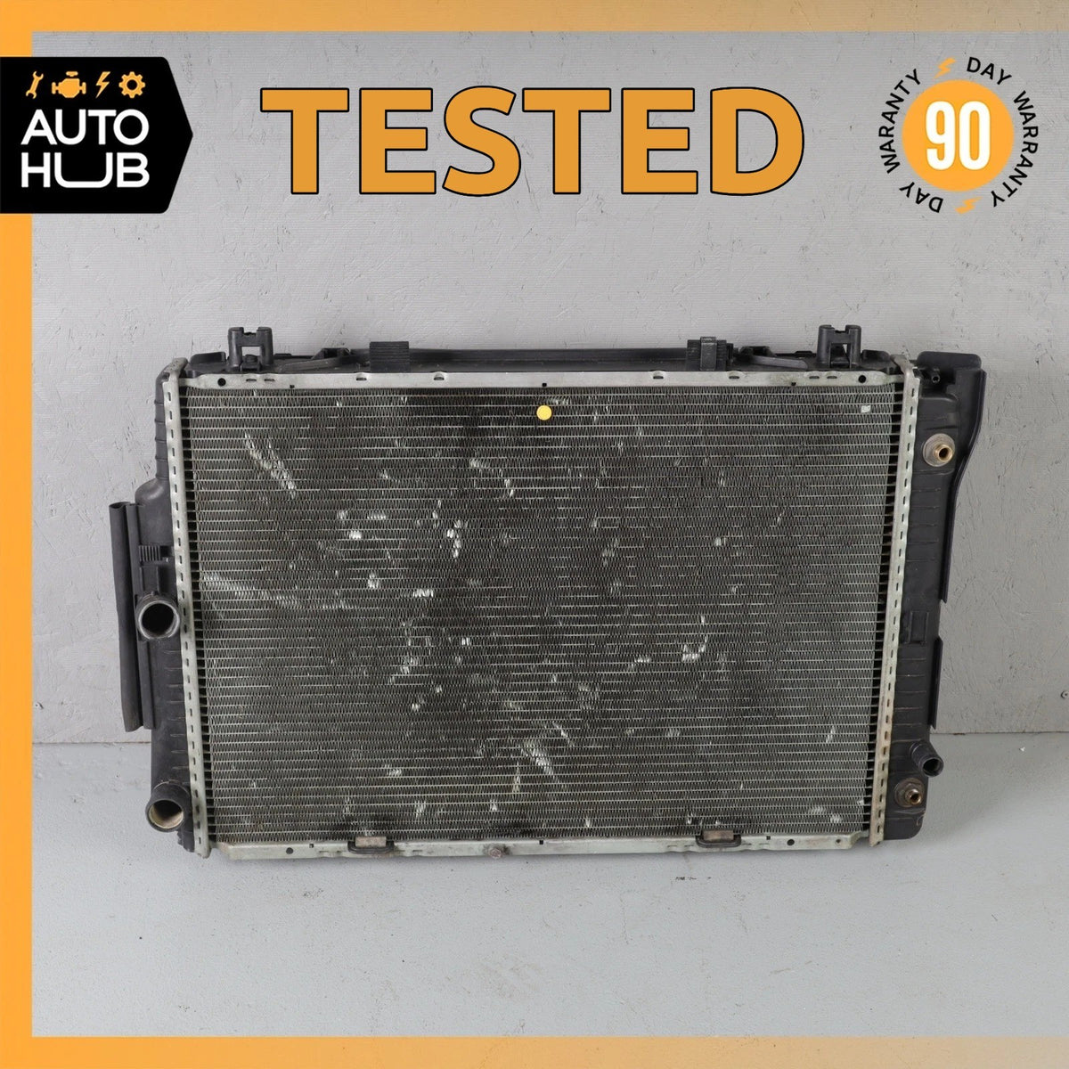 92-93 Mercedes W140 300SE Engine Water Cooling Radiator A/C Condenser Cooler OEM - photo 1