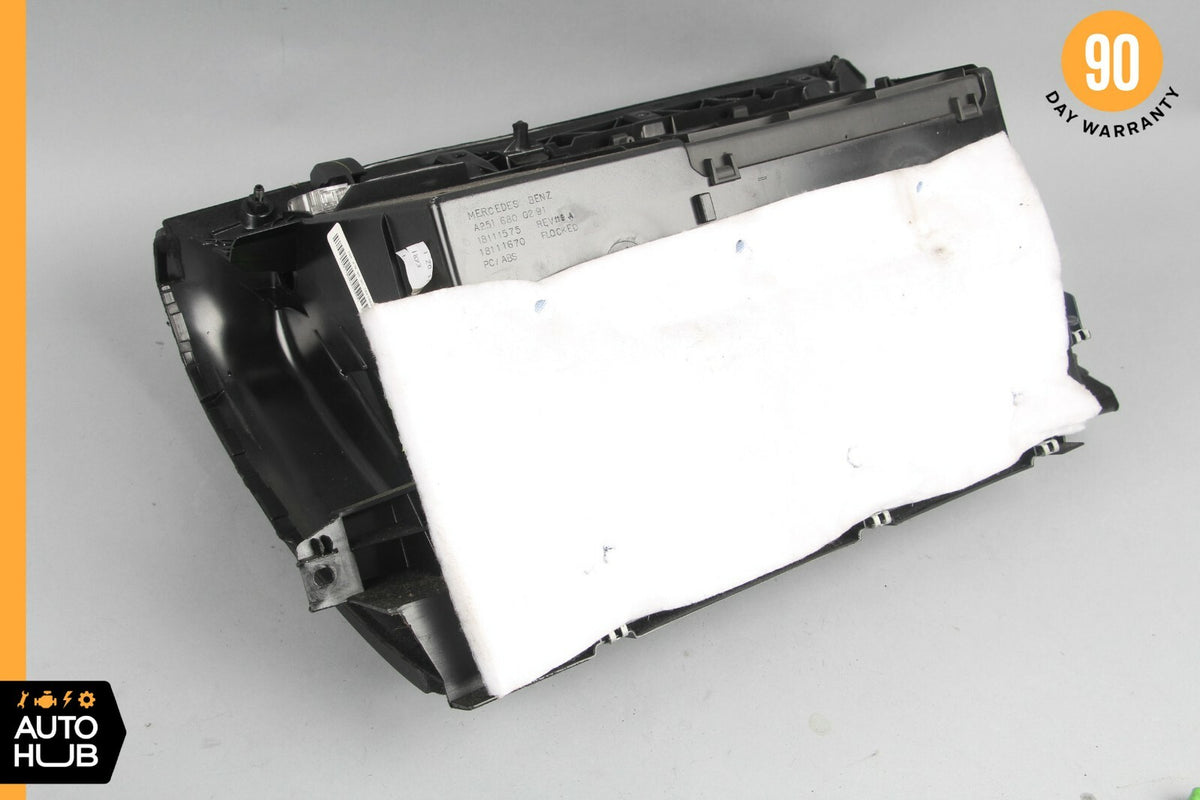 06-13 Mercedes W251 R350 R500 Dashboard Glove Box Storage Compartment Black OEM - photo 10