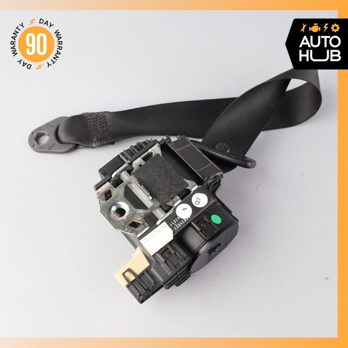 11-14 Mercedes W216 CL550 CL63 AMG Front Left Driver Side Seat Belt Black OEM - photo 8