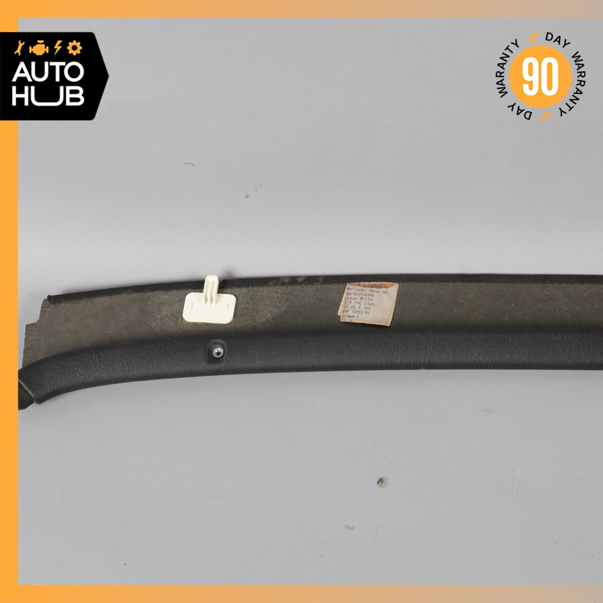 92-02 Mercedes R129 SL500 SL320 Hard Top Rear Lower Trim Molding Panel Black OEM - photo 8