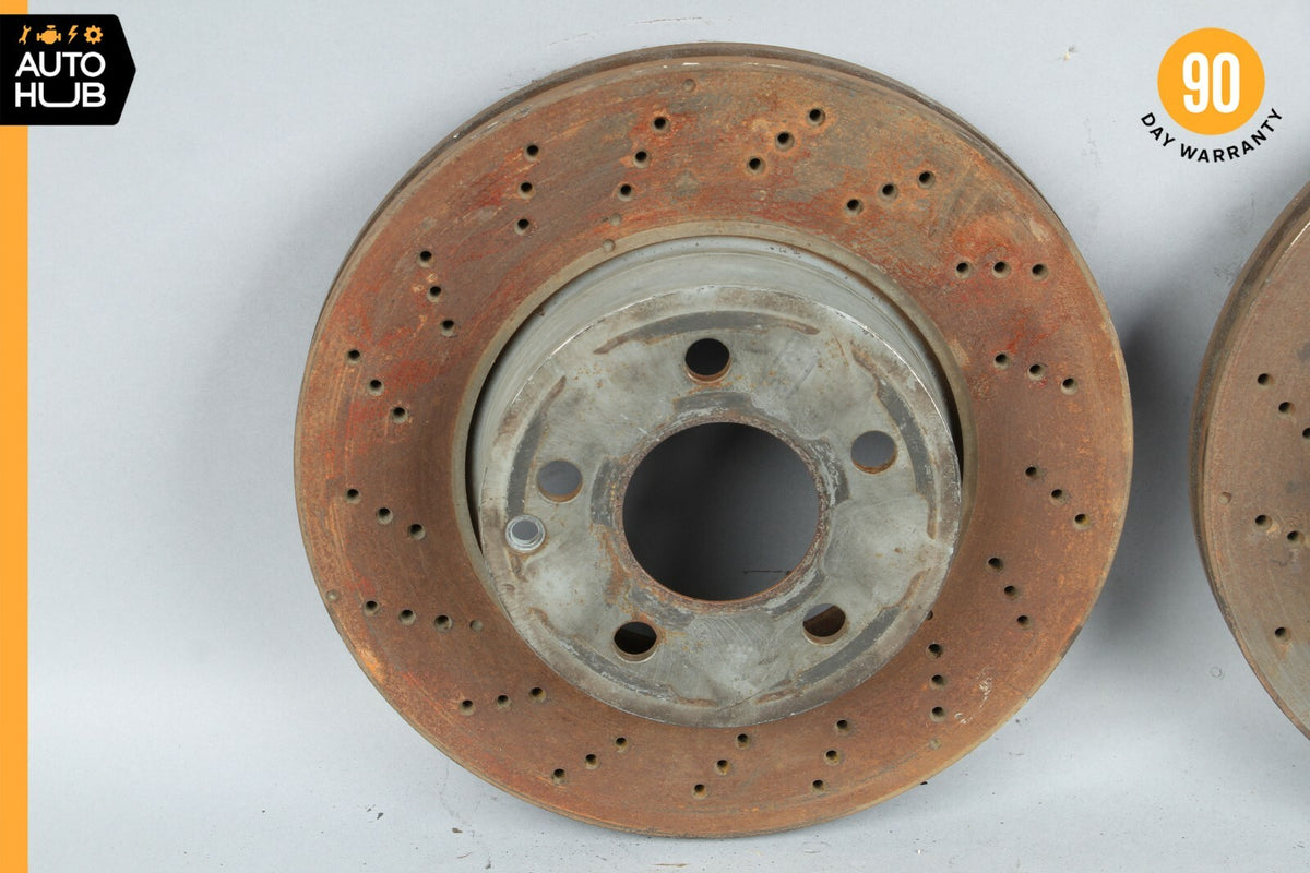 08-14 Mercedes W204 C250 C300 Front Brake Rotors Disc Left and Right Set OEM - photo 3