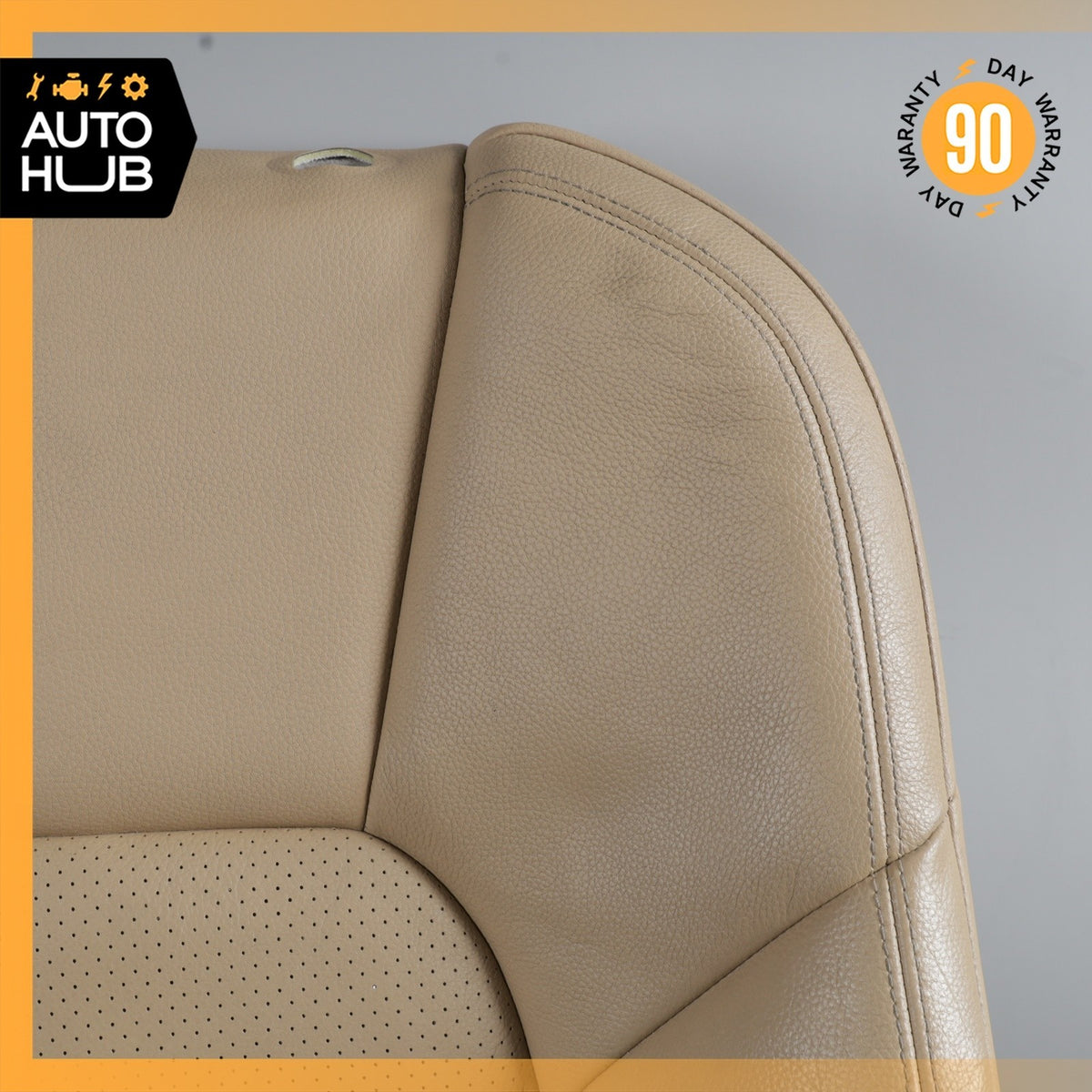 11-18 Porsche Cayenne 958 Front Right Side Seat Upper Cushion Beige OEM - photo 5