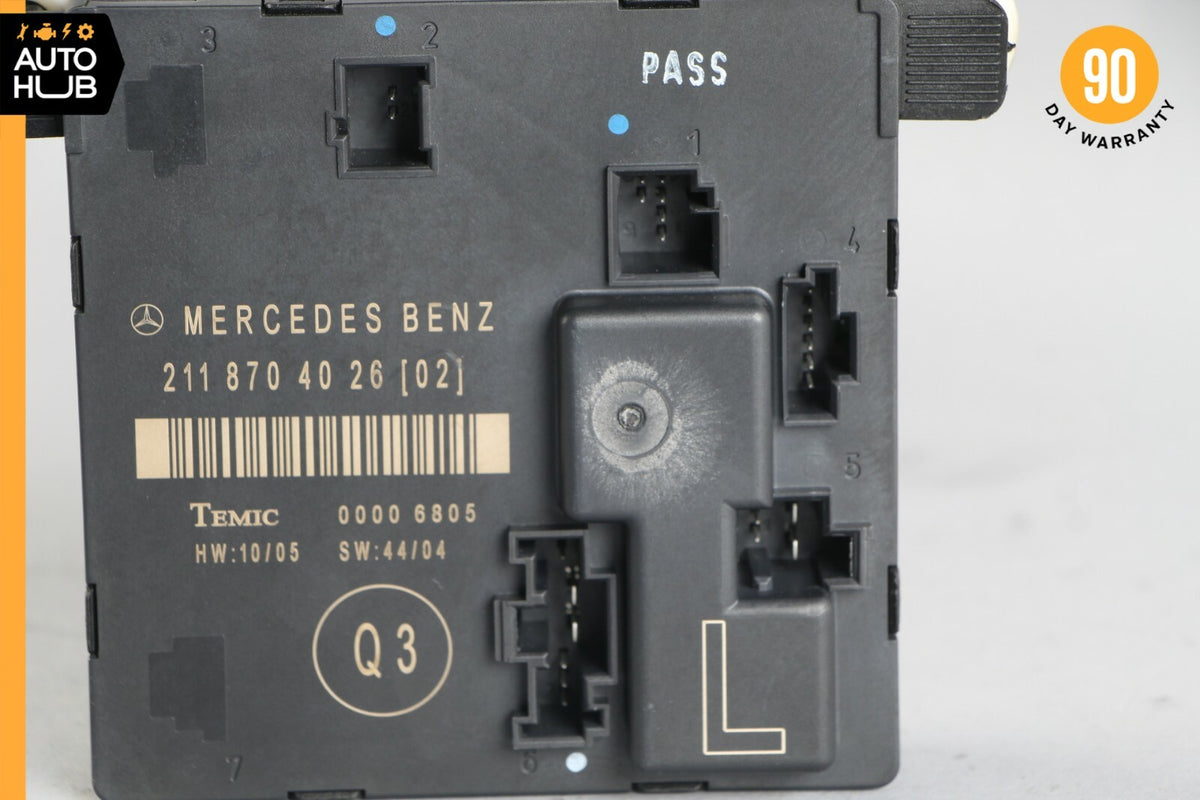 07-09 Mercedes W211 E350 E320 E550 Rear Left Door Control Module 2118704026 OEM - photo 7