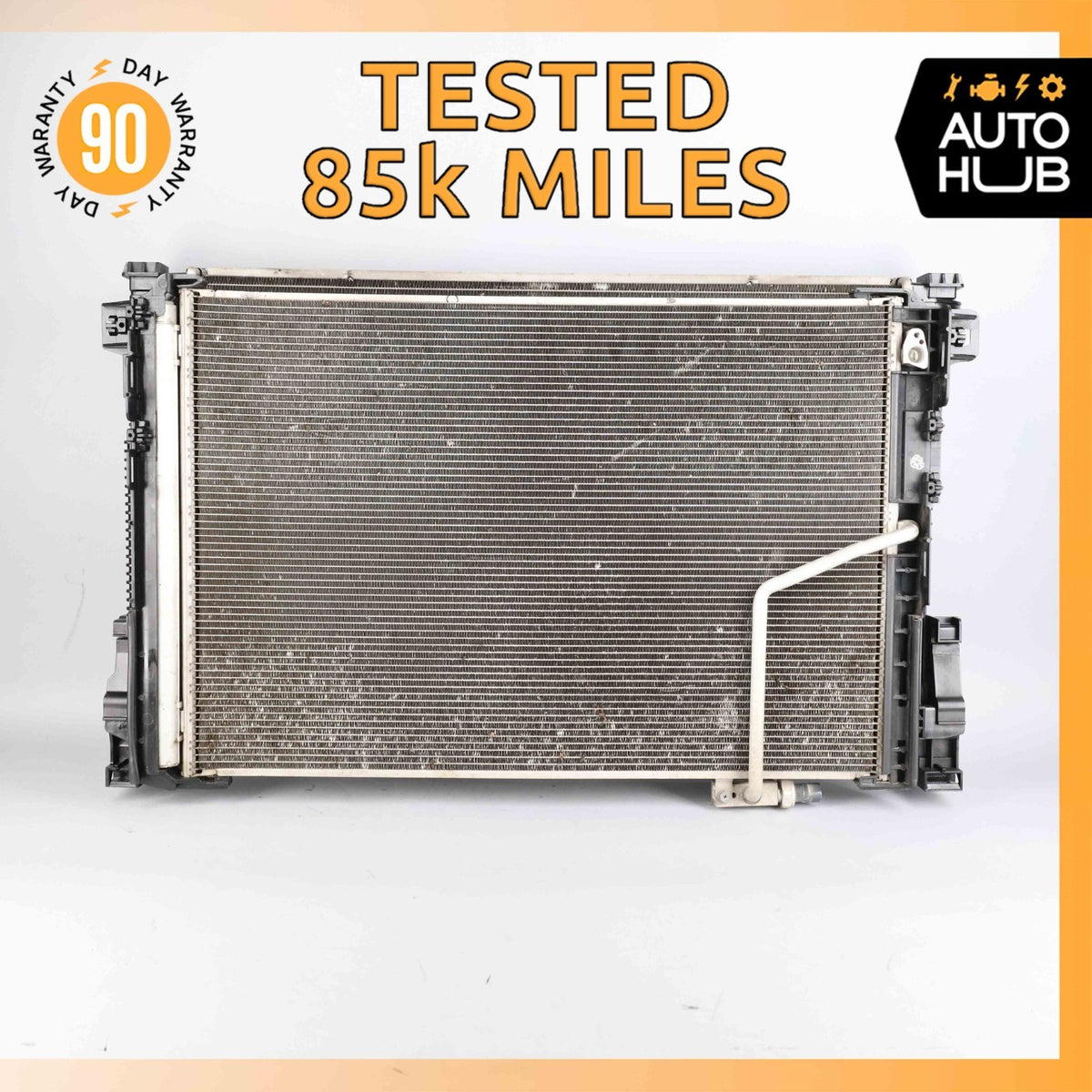 Mercedes W212 E350 E400 Engine Water Cooling A/C Condenser Radiator OEM 85k - photo 1