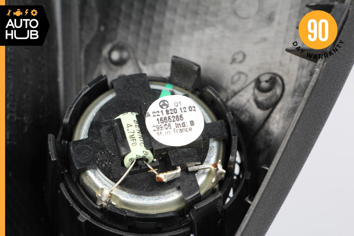 07-09 Mercedes W211 E350 E63 AMG Front Left Tweeter Speaker Cover Black OEM - photo 10