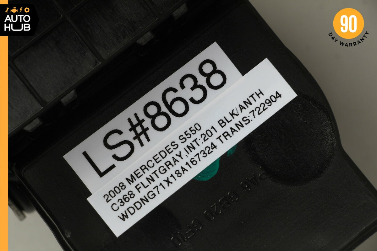 07-09 Mercedes W221 S550 S63 AMG Front Right Passenger Side Seat Belt Black OEM - photo 12