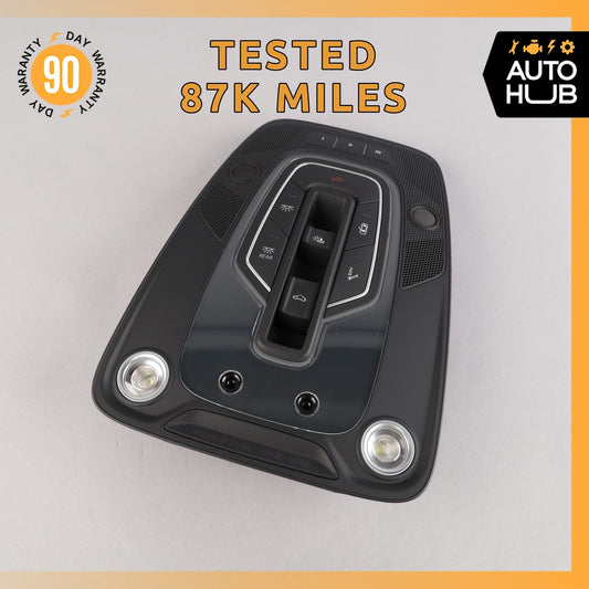 17-19 Audi 4M Q7 Front Overhead Domelight Lamp Switch Panel Black OEM 87k - photo 1