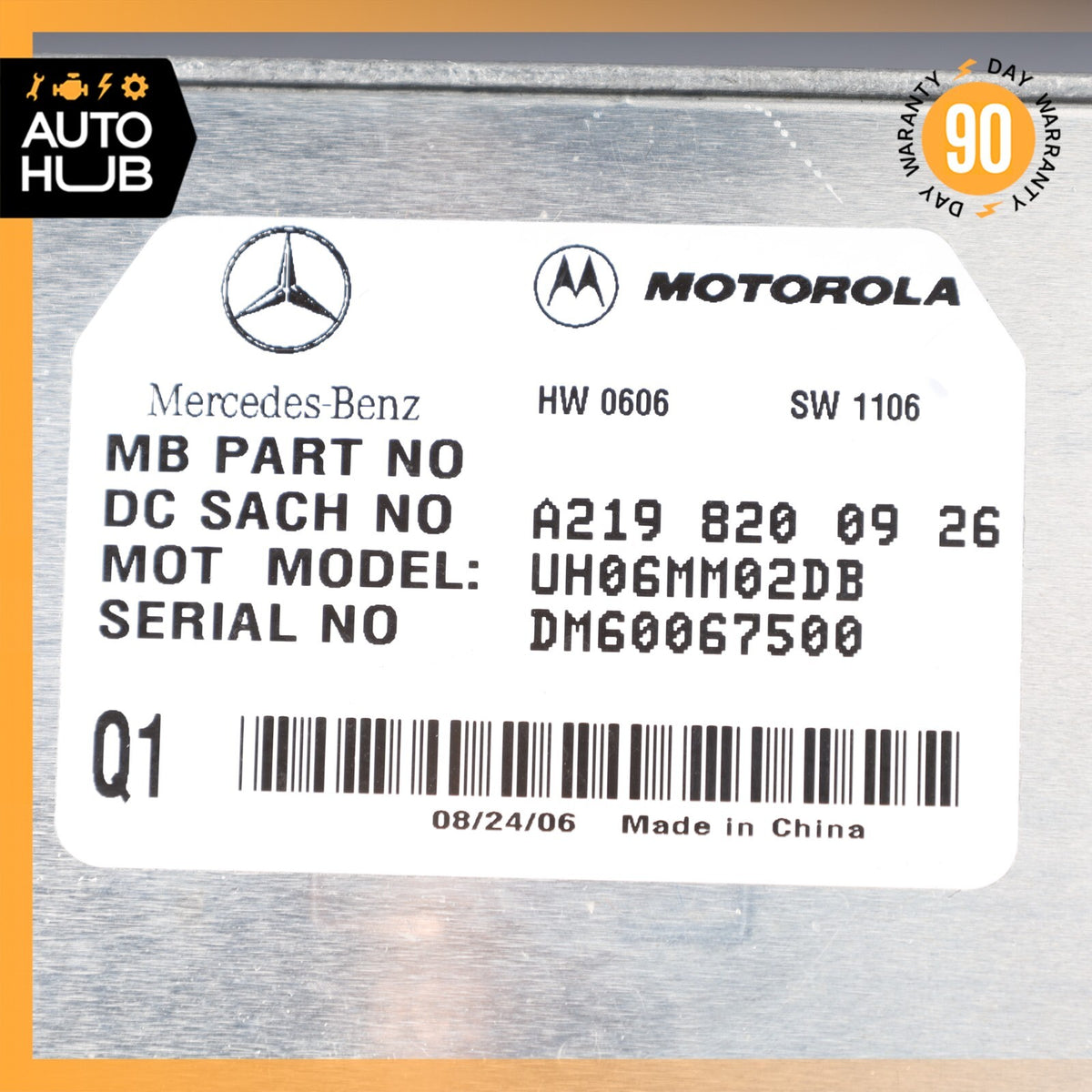 06-12 Mercedes R230 SL600 ML63 E350 Communication Control Module 2198200926 OEM - photo 7