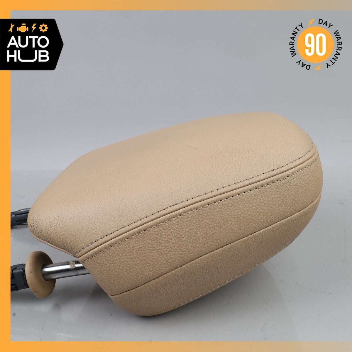 11-14 Porsche Cayenne 958 Hybrid S Front Right Side Headrest Head Rest Beige OEM - photo 15