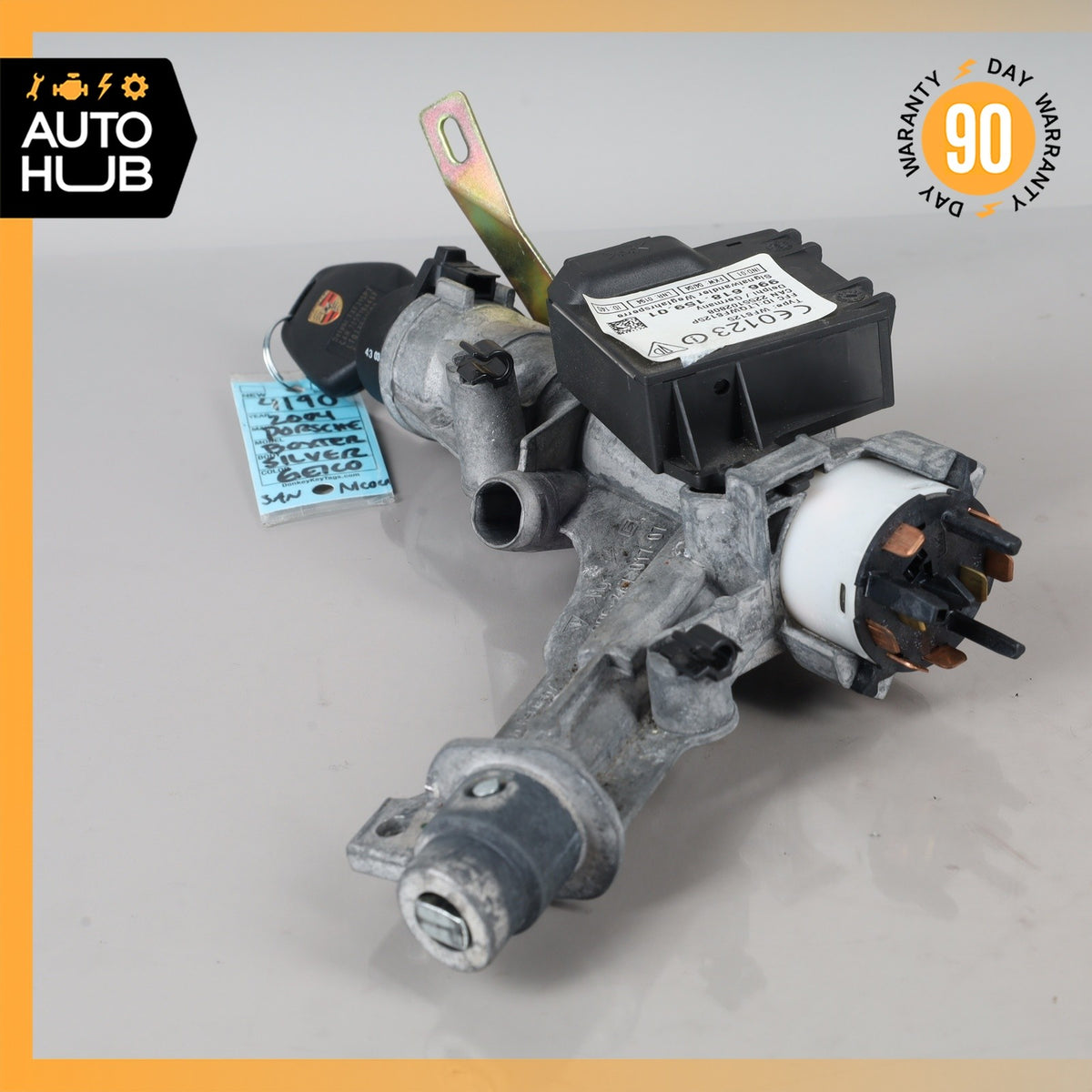 Porsche Boxster 986 Ignition Lock Cylinder Housing w/ Key OEM - photo 6