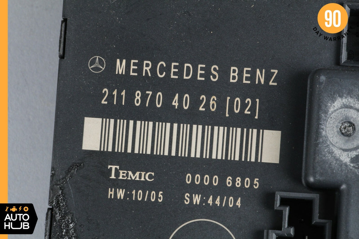 07-09 Mercedes W211 E320 E350 E550 Rear Left Door Control Module 2118704026 OEM - photo 7